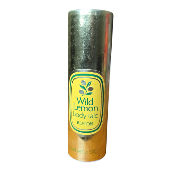 Vintage Revlon Wild Lemon Body Talc 4.0 OZ.